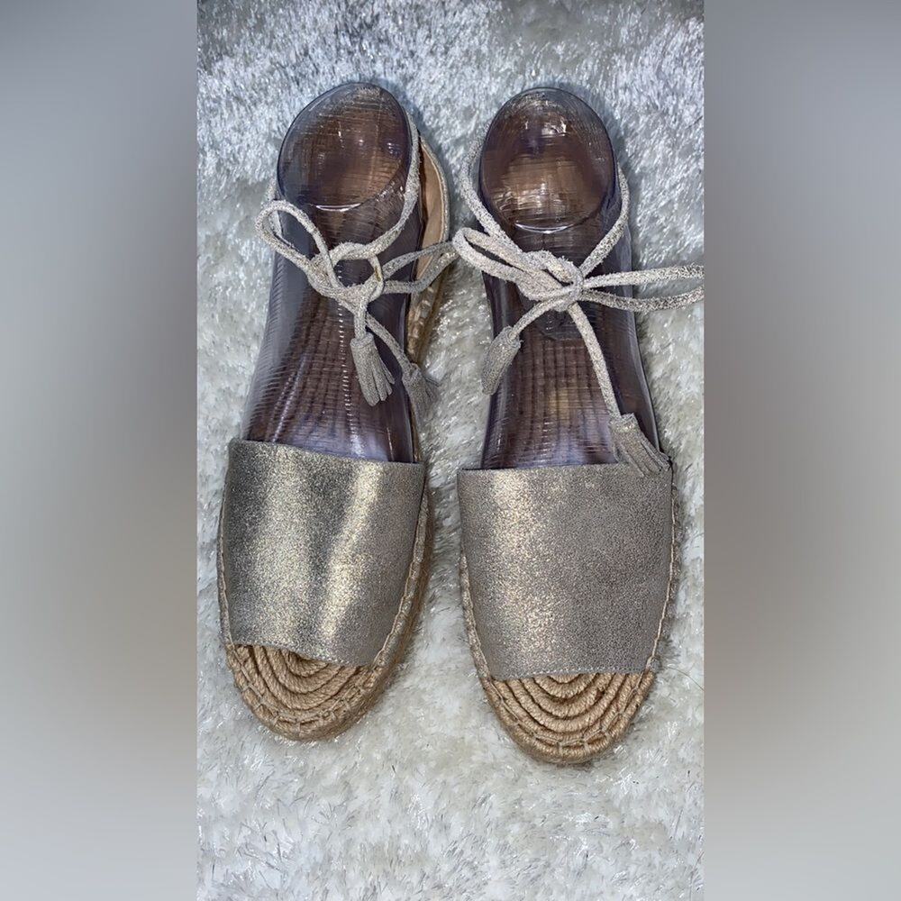 Splendid | Edna Metallic Leather Espadrilles - Picture 4 of 11